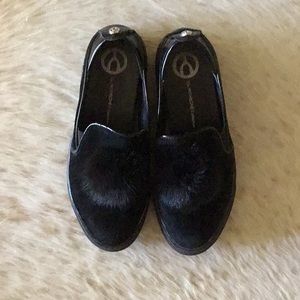 Wishbone Black Suede Loafer